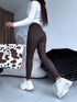 "GET IT" faux leather pants C9255-3 - CHOCO